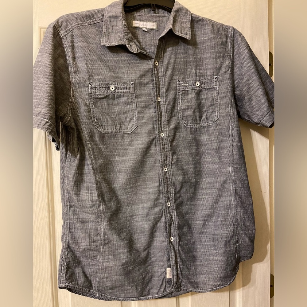 p d & c man’s shirt. Size L 25” from neck to tail. Smart casual.